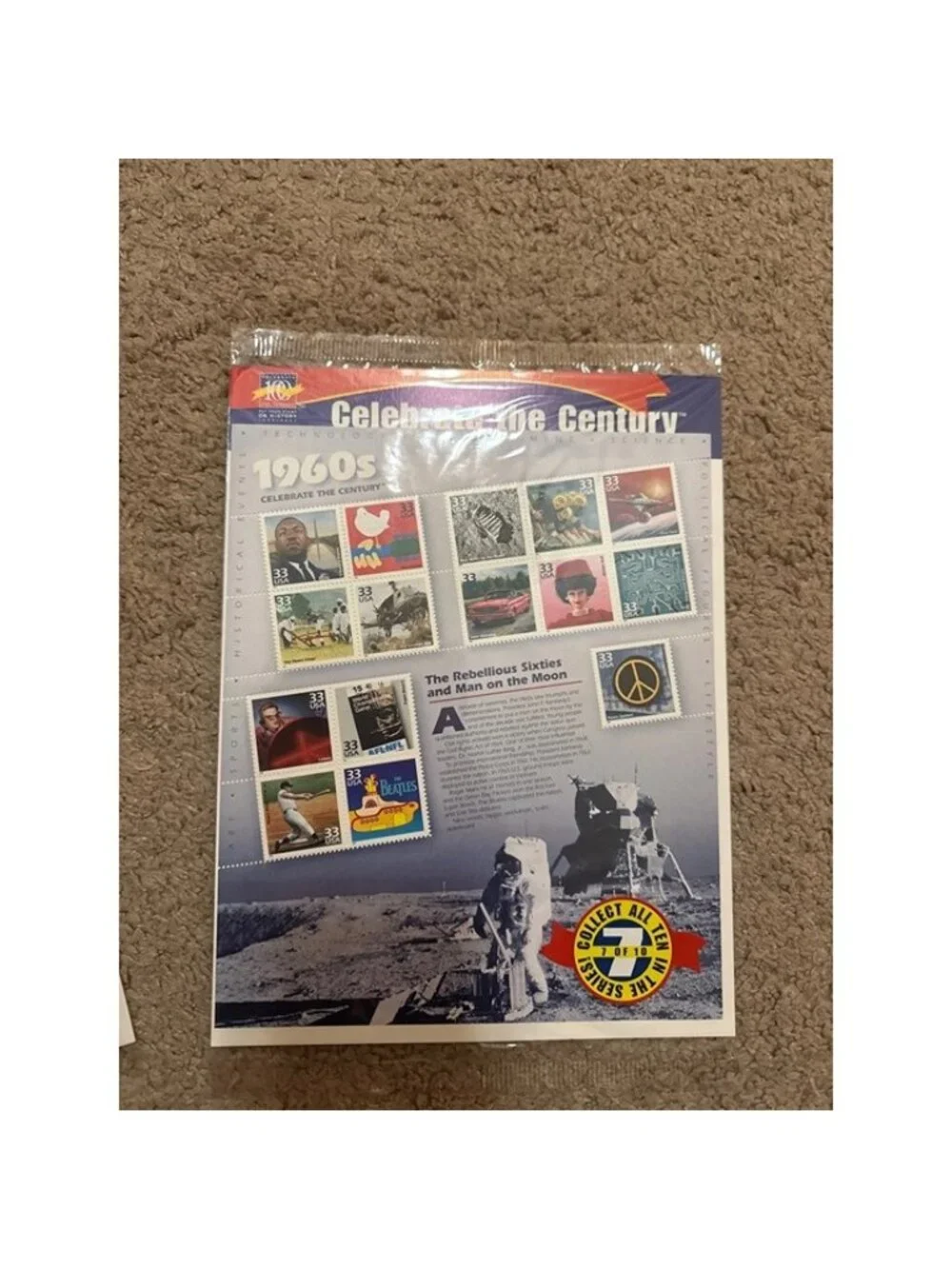 1949, 1950 and 1960s celebrate the century stamps